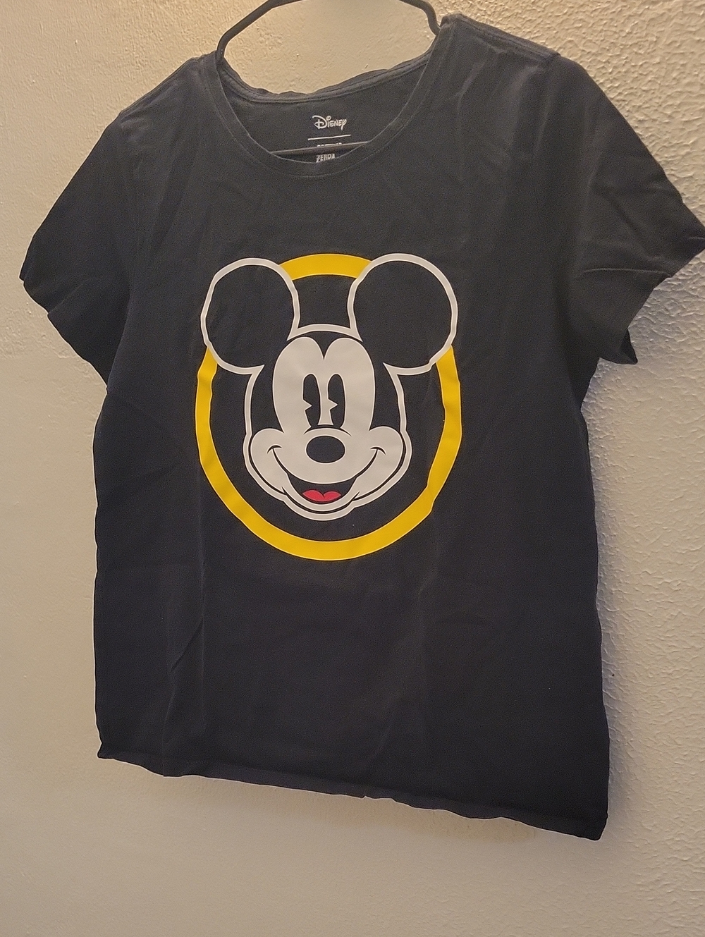 Disney Adult Black Mickey Mouse Graphic Tee